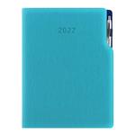 Diár GEP s perom denný A4 2027 - tyrkysová/modré vnútro