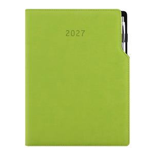 Diár GEP s perom denný A4 2027 - zelená svetlá