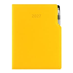 Diár GEP s perom denný A4 2027 - žltá