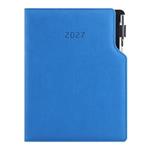 Diár GEP s perom denný A5 2027 slovenský - modrá pastelová