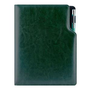 Diár GEP s perom denný A5 2027 slovenský - zelená