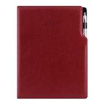 Diár GEP s perom týždenný A4 2027 - bordó