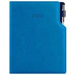 Diár GEP s perom týždenný A5 2026  - modrá pastelová