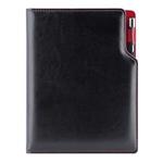 Diár GEP s perom týždenný B5 2027 - čierna/červené vnútro