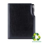 Diár GEP s perom týždenný B5 2027 - čierna/čierne vnútro - recyklovaná koženka