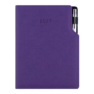 Diár GEP s perom týždenný B5 2027 - fialová