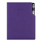 Diár GEP s perom týždenný B6 2027 - fialová