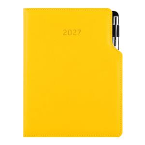 Diár GEP s perom týždenný špeciál A5 2027 - žltá