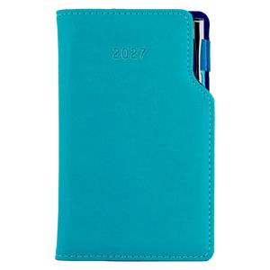 Diár GEP s perom týždenný vreckový 2027 slovenský - tyrkysová/modré vnútro