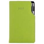 Diár GEP s perom týždenný vreckový 2027 slovenský - zelená svetlá