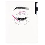 Diár KOZMETICKÝ Eyelashes - DESIGN týždenný A5 2025 slovenský 
