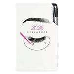 Diár KOZMETICKÝ Eyelashes - DESIGN týždenný vreckový 2026 slovenský 