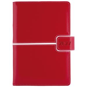 Diár MAGNETIC denný A5 2027 slovenský - červená/biela