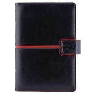 Diár MAGNETIC denný B6 2027 - čierna/červená