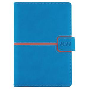 Diár MAGNETIC denný B6 2027 - modrá/oranžová