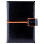 Diár MAGNETIC týždenný A5 2026  - čierna/oranžová