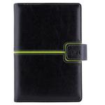 Diár MAGNETIC týždenný A5 2026  - čierna/zelená