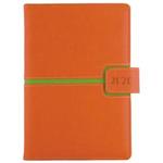 Diár MAGNETIC týždenný A5 2026  - oranžová/zelená