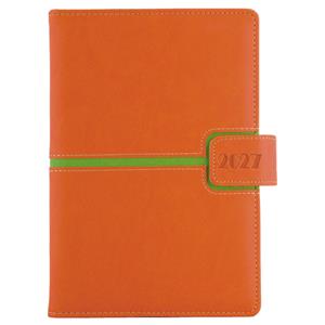 Diár MAGNETIC týždenný A5 2027 slovenský - oranžová/zelená