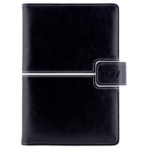 Diár MAGNETIC týždenný B6 2027 - čierna/biela