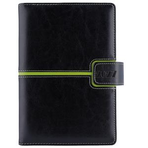 Diár MAGNETIC týždenný špeciál A5 2027 - čierna/zelená