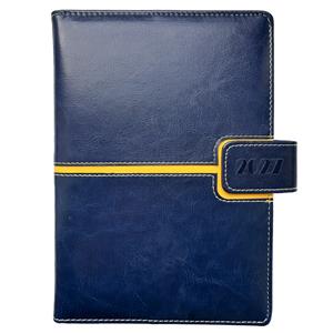 Diár MAGNETIC týždenný špeciál A5 2027 - tmavo modrá/žltá