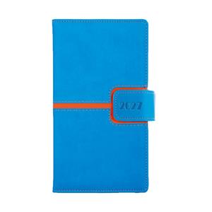 Diár MAGNETIC týždenný vreckový 2027 slovenský - modrá/oranžová
