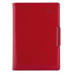 Diár METALIC týždenný A5 2026  - červená