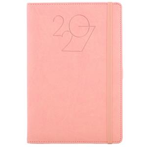 Diár POLY týždenný A5 2027 slovenský - svetlo ružová