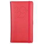 Diár POLY týždenný vreckový 2027 slovenský - červená