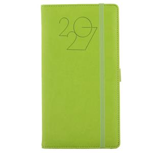 Diár POLY týždenný vreckový 2027 slovenský - svetlo zelená