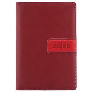 Diár RIGA týždenný A5 2026 - červená