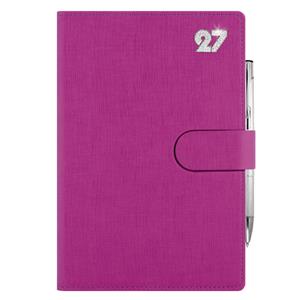 Diár SPLIT CRYSTAL denný A5 2027 slovenský - fuchsiová