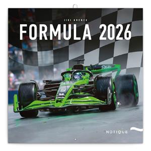 Nástenný poznámkový kalendár 2026 Formula - Jiří Křenek
