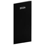 Mesačný diár 2026 plánovací vreckový - Čierna