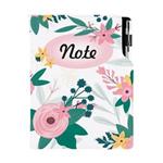 Notes DESIGN A5 linajkový - kvety