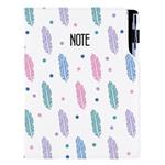 Notes DESIGN A5 linajkový - Pierka