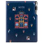 Notes - zápisník DESIGN A4 čistý  - modrá - Hotel