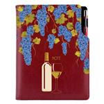 Notes - zápisník DESIGN B5 čistý  - bordová - Víno