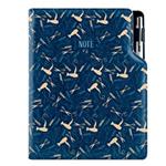 Notes - zápisník DESIGN B6 linajkový  - modrá - Kaderník