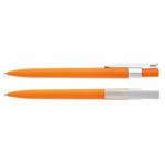 Plastové pero Knapp v pastelových farbách s hrotom 0,5 mm - oranžová