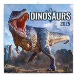 Poznámkový kalendár 2025 Dinosaury 