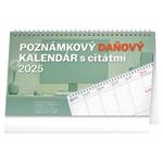 Stolový kalendár 2025 Poznámkový daňový s citátmi 