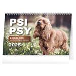 Stolový kalendár 2025 Psi – Psy CZ/SK 