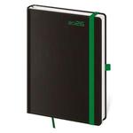 Týždenný diár B6 2026 Black Green 