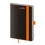 Týždenný vreckový diár 2025 Black Orange 