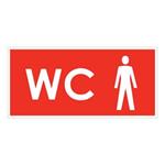 WC muži,plast 2mm,190x90mm