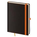 Zápisník A5 linajkový - Black Orange 