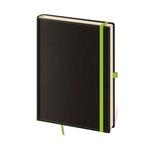 Zápisník vreckový bodkovaný - Black Green 